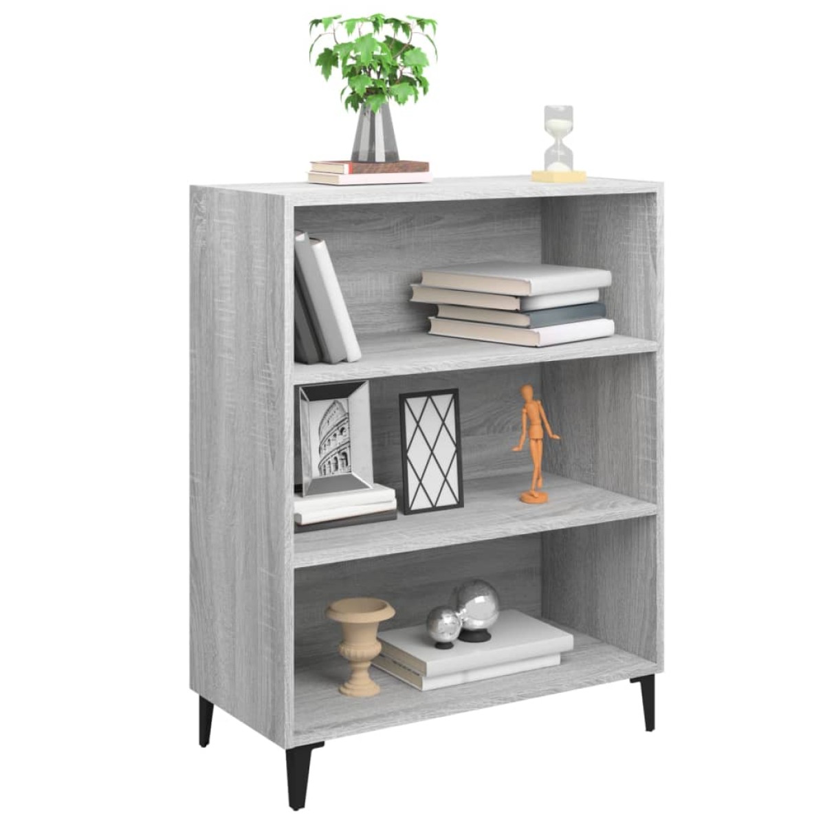 vidaXL Ντουλάπι Γκρι sonoma 69,5 x 32,5 x 90εκ. από Επεξεργασμένο Ξύλο