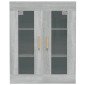 vidaXL Ντουλάπι Τοίχου Κρεμαστό Γκρι sonoma 69,5x34x90 εκ.
