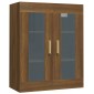 vidaXL Κρεμαστό Ντουλάπι Τοίχου Καφέ Δρυς 69,5x34x90 εκ Επεξ. Ξύλο