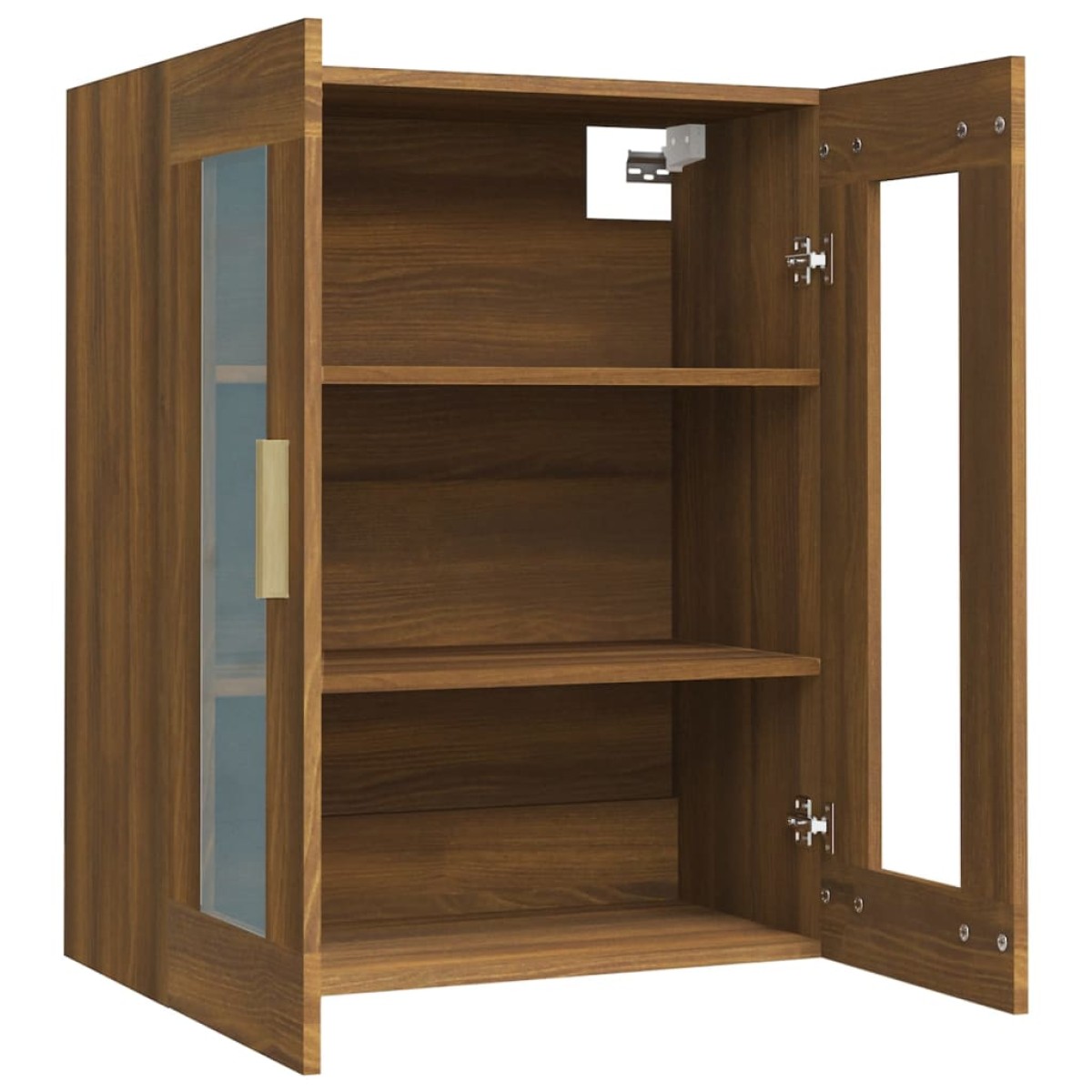 vidaXL Κρεμαστό Ντουλάπι Τοίχου Καφέ Δρυς 69,5x34x90 εκ Επεξ. Ξύλο