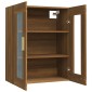 vidaXL Κρεμαστό Ντουλάπι Τοίχου Καφέ Δρυς 69,5x34x90 εκ Επεξ. Ξύλο