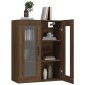 vidaXL Κρεμαστό Ντουλάπι Τοίχου Καφέ Δρυς 69,5x34x90 εκ Επεξ. Ξύλο