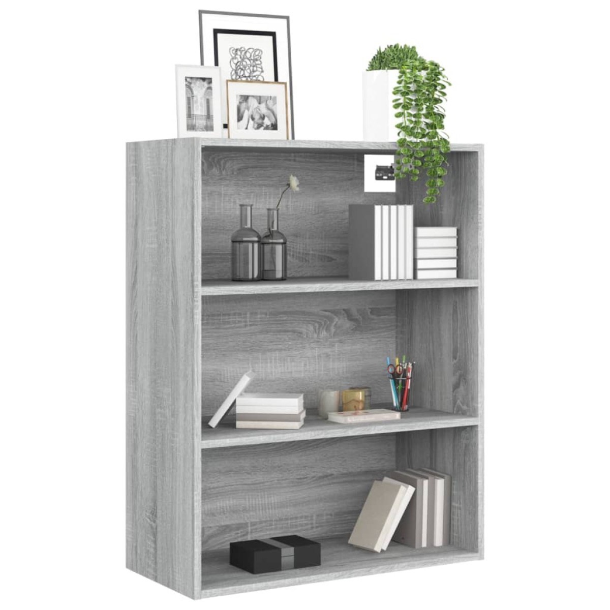 vidaXL Ντουλάπι Τοίχου Κρεμαστό Γκρι sonoma 69,5 x 32,5 x 90 εκ.