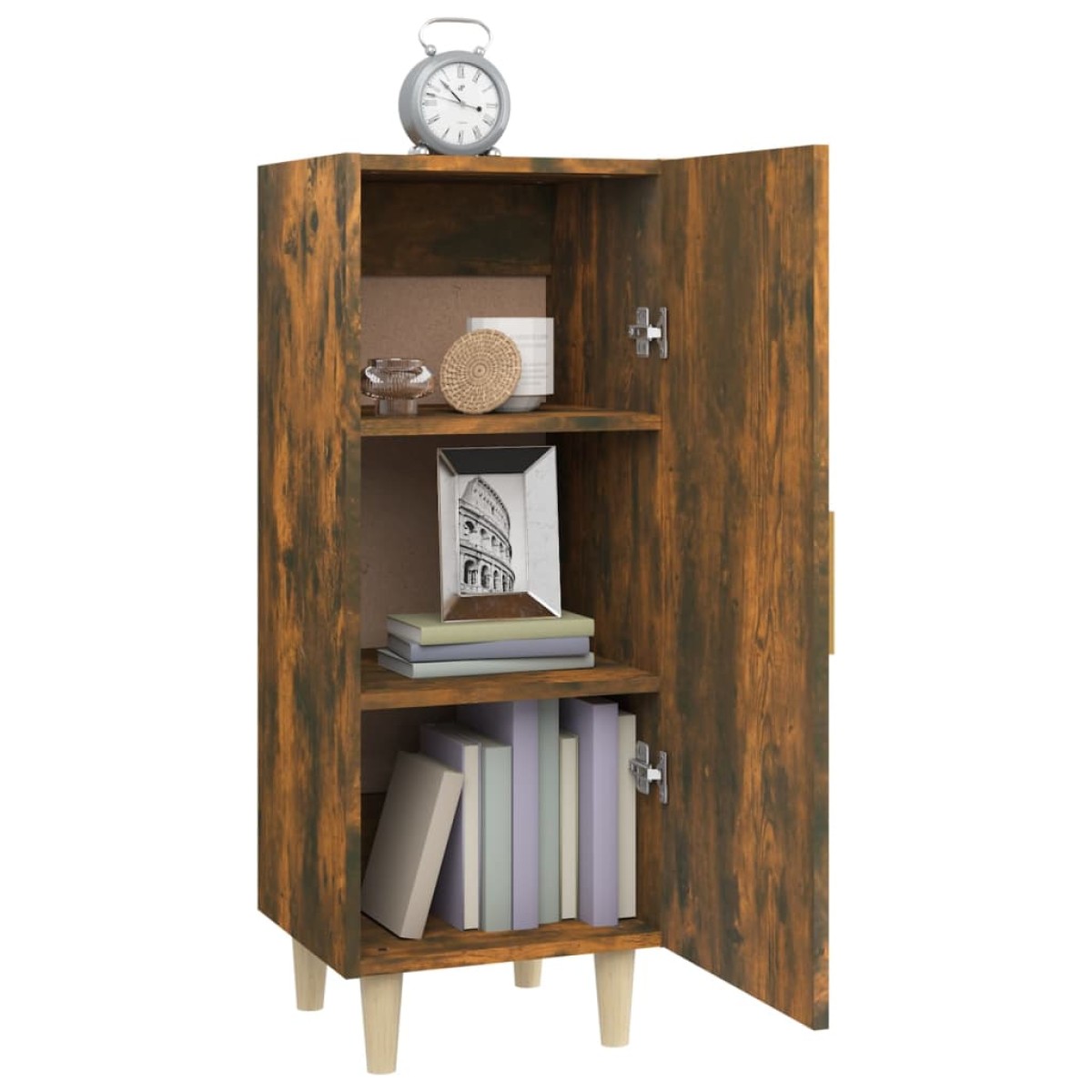 vidaXL Ντουλάπι Καπνιστή Δρυς 34,5 x 34 x 90 εκ. Επεξεργασμένο Ξύλο