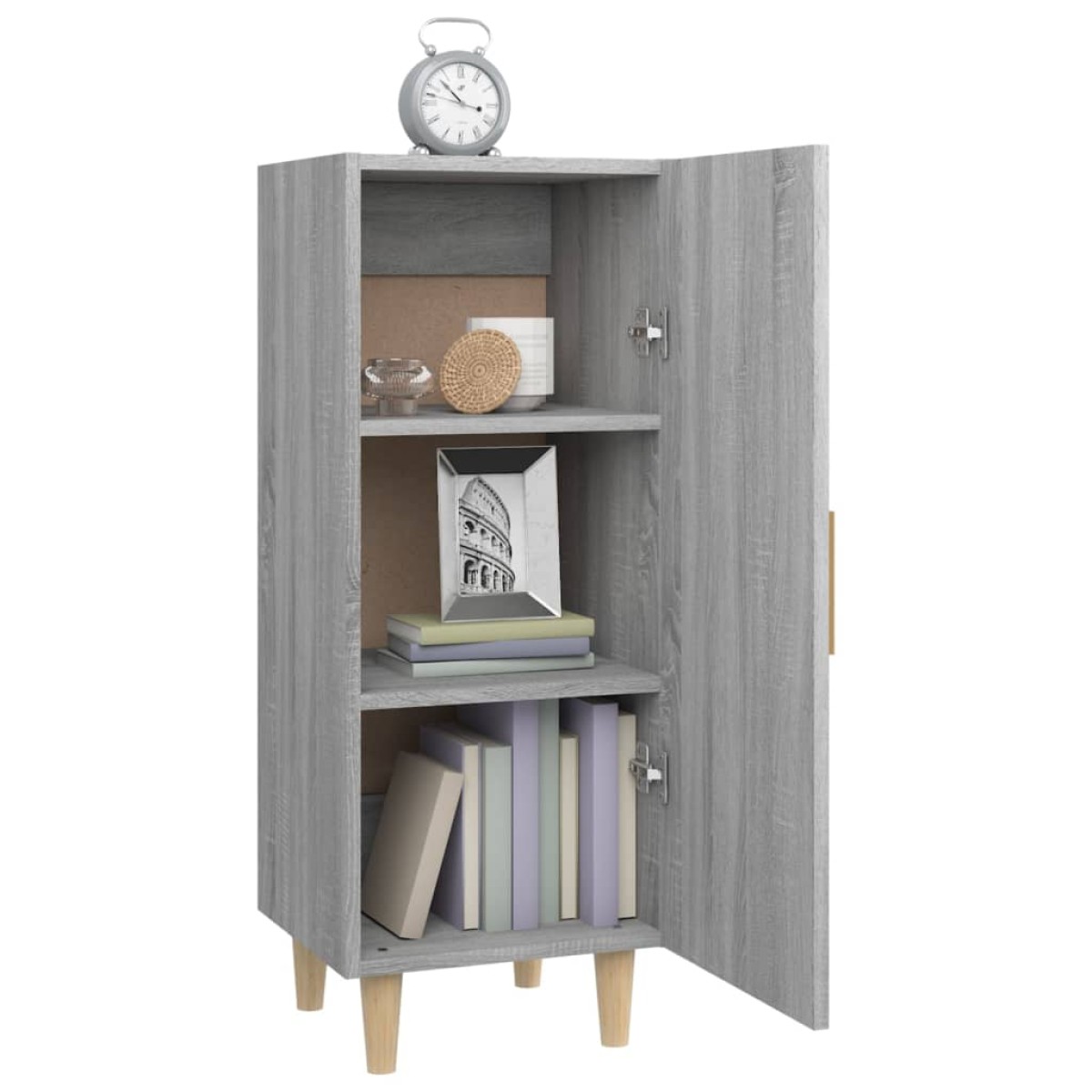 vidaXL Ντουλάπι Γκρι Sonoma 34,5x34x90 εκ. από Επεξεργασμένο Ξύλο