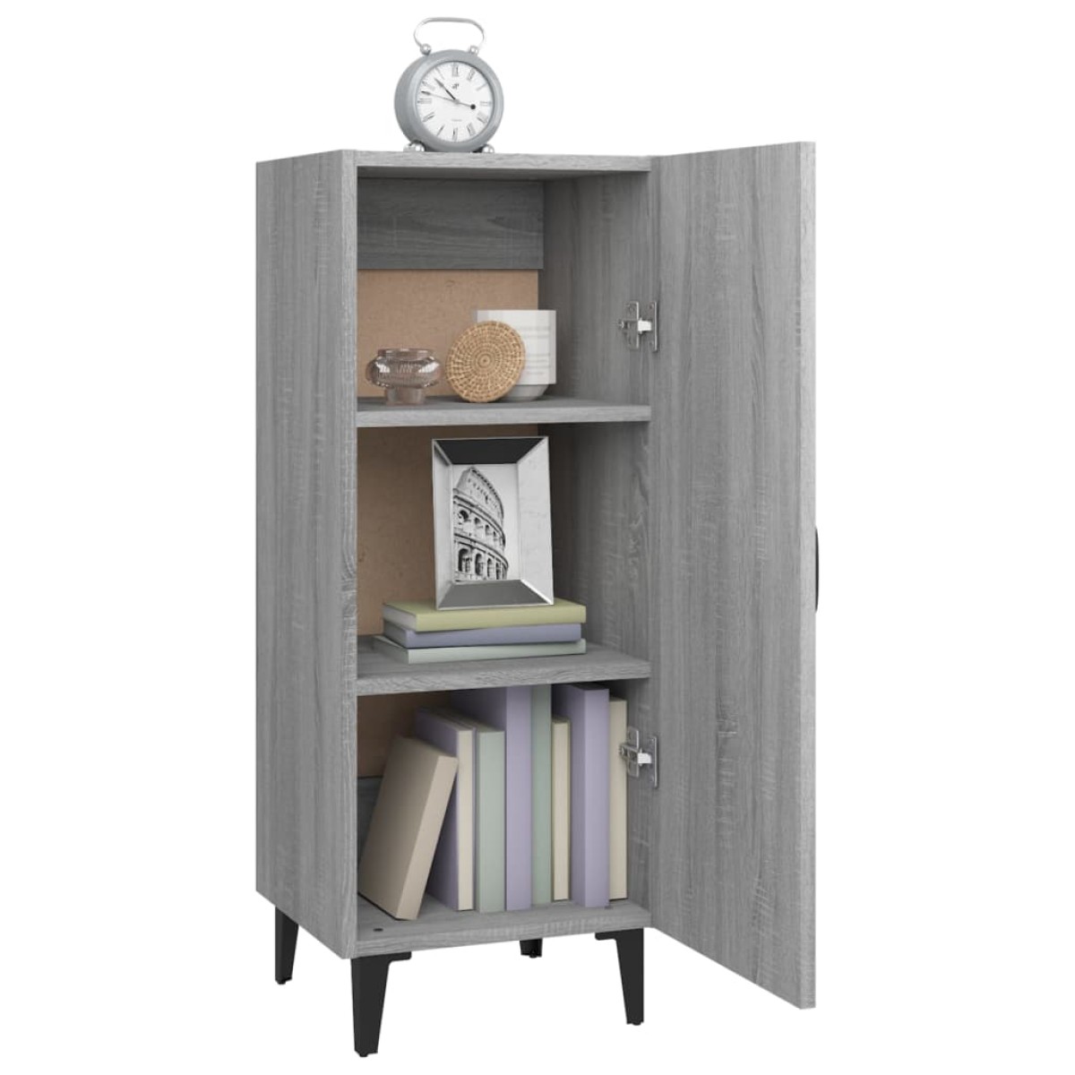 vidaXL Ντουλάπι Γκρι Sonoma 34,5x34x90 εκ. από Επεξεργασμένο Ξύλο
