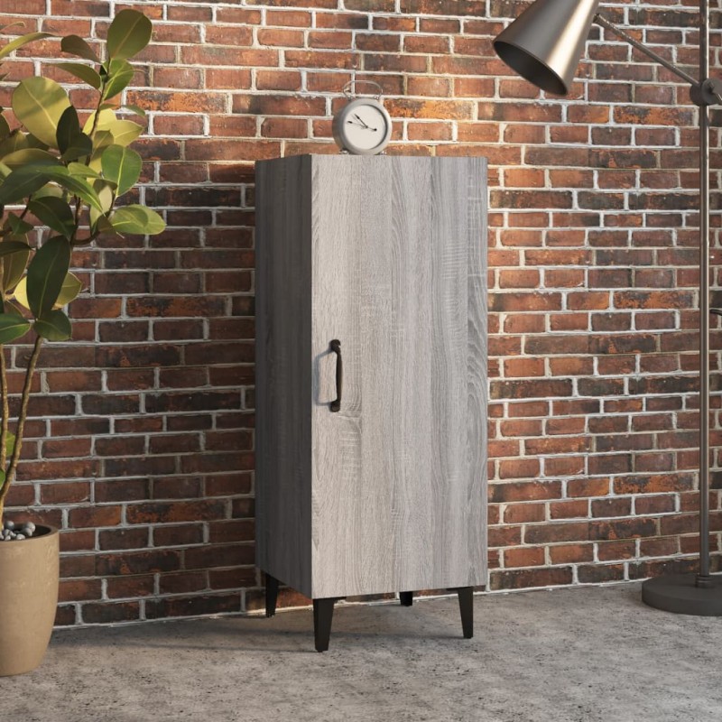 vidaXL Ντουλάπι Γκρι Sonoma 34,5x34x90 εκ. από Επεξεργασμένο Ξύλο