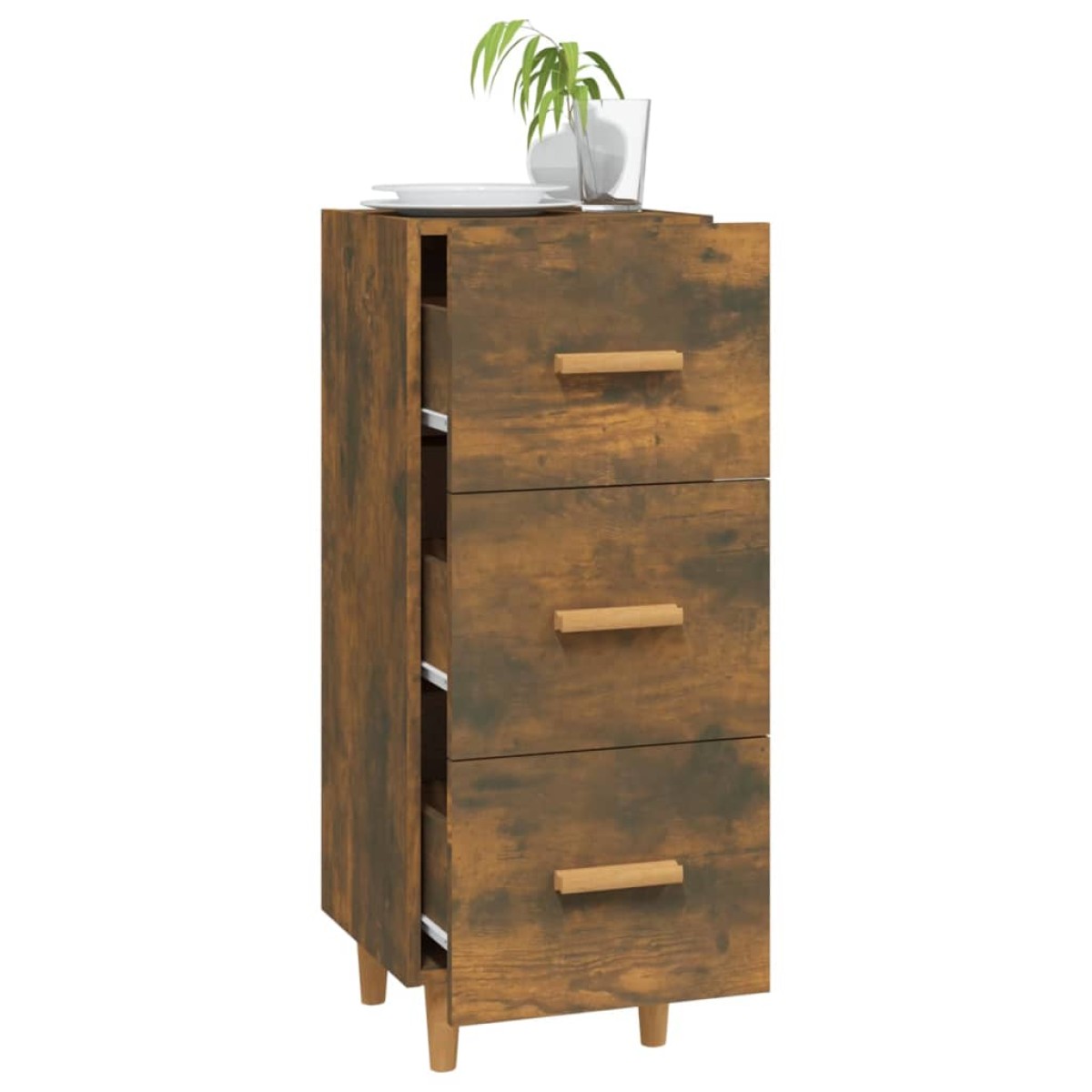 vidaXL Ντουλάπι Καπνιστή Δρυς 34,5 x 34 x 90 εκ. Επεξεργασμένο Ξύλο