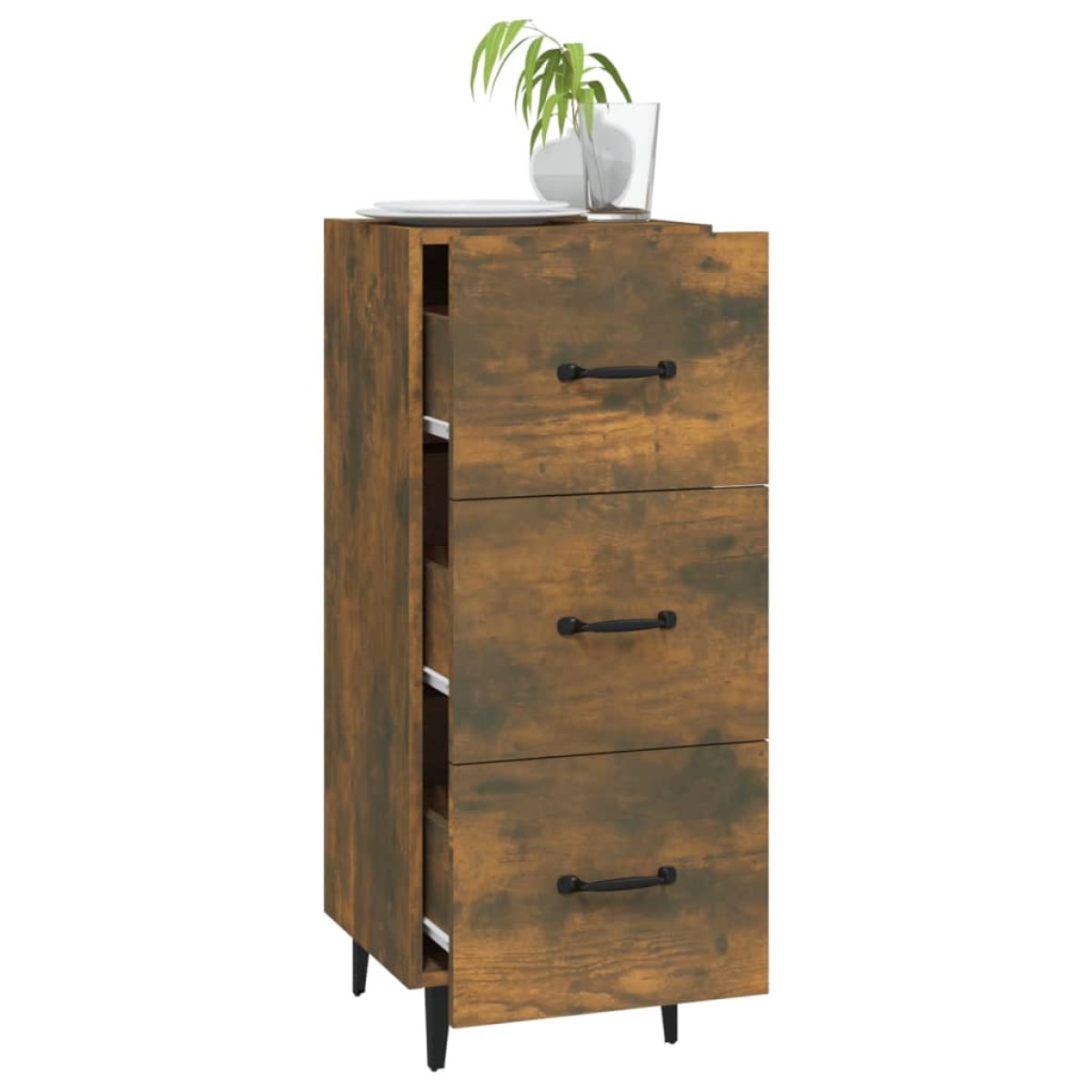 vidaXL Ντουλάπι Καπνιστή Δρυς 34,5 x 34 x 90 εκ. Επεξεργασμένο Ξύλο