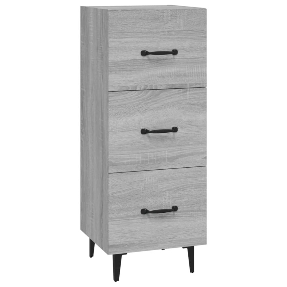 vidaXL Ντουλάπι Γκρι Sonoma 34,5x34x90 εκ. από Επεξεργασμένο Ξύλο