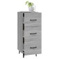 vidaXL Ντουλάπι Γκρι Sonoma 34,5x34x90 εκ. από Επεξεργασμένο Ξύλο