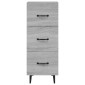 vidaXL Ντουλάπι Γκρι Sonoma 34,5x34x90 εκ. από Επεξεργασμένο Ξύλο