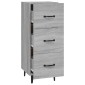 vidaXL Ντουλάπι Γκρι Sonoma 34,5x34x90 εκ. από Επεξεργασμένο Ξύλο