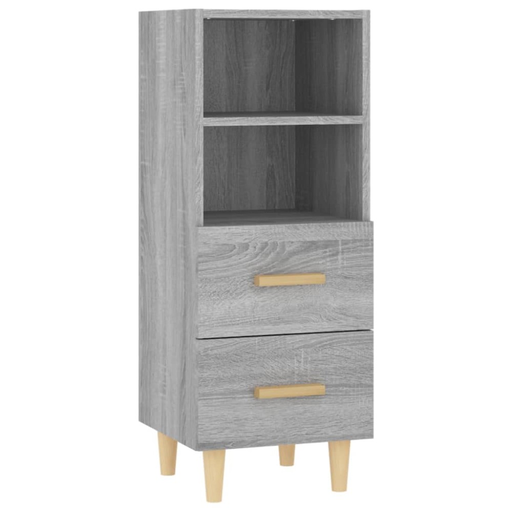 vidaXL Ντουλάπι Γκρι Sonoma 34,5x34x90 εκ. από Επεξεργασμένο Ξύλο