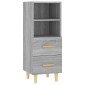 vidaXL Ντουλάπι Γκρι Sonoma 34,5x34x90 εκ. από Επεξεργασμένο Ξύλο