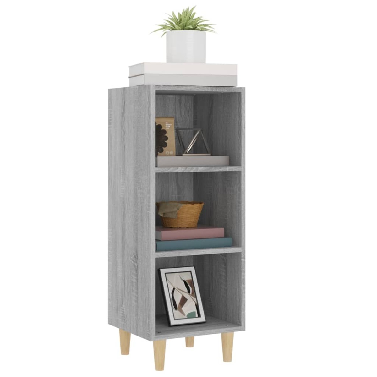 vidaXL Ντουλάπι Γκρι sonoma 34,5x32,5x90εκ. από Επεξεργασμένο Ξύλο