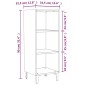 vidaXL Ντουλάπι Γκρι sonoma 34,5x32,5x90εκ. από Επεξεργασμένο Ξύλο