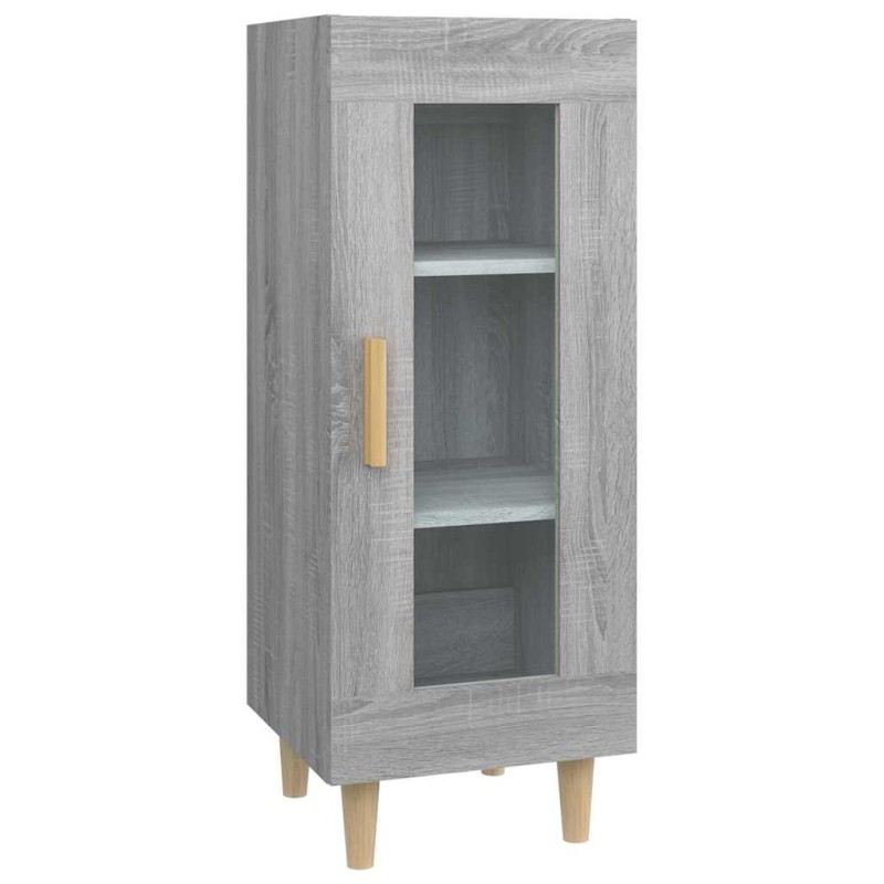 vidaXL Ντουλάπι Γκρι Sonoma 34,5x34x90 εκ. από Επεξεργασμένο Ξύλο