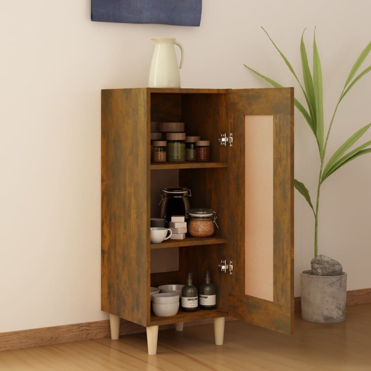 vidaXL Ντουλάπι Καπνιστή Δρυς 34,5 x 34 x 90 εκ. Επεξεργασμένο Ξύλο