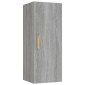 vidaXL Ντουλάπι Τοίχου Γκρι sonoma 34,5x34x90 εκ. Επεξεργασμένο Ξύλο