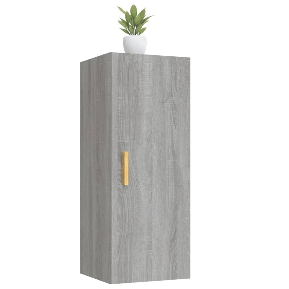 vidaXL Ντουλάπι Τοίχου Γκρι sonoma 34,5x34x90 εκ. Επεξεργασμένο Ξύλο