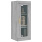 vidaXL Ντουλάπι Τοίχου Κρεμαστό Γκρι sonoma 34,5x34x90 εκ.