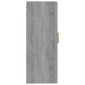 vidaXL Ντουλάπι Τοίχου Γκρι Sonoma 35x34x90 εκ. Επεξεργασμένο Ξύλο