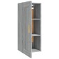 vidaXL Ντουλάπι Τοίχου Γκρι Sonoma 35x34x90 εκ. Επεξεργασμένο Ξύλο