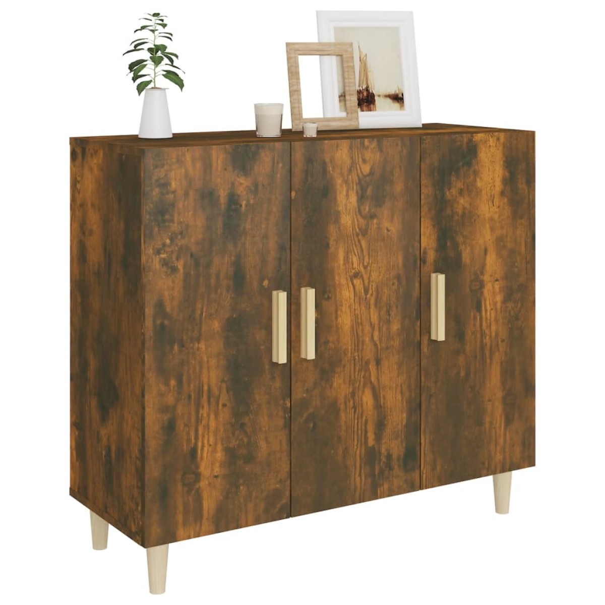 vidaXL Ντουλάπι Καπνιστή Δρυς 90x34x80 εκ. Επεξεργασμένο Ξύλο