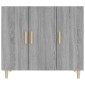 vidaXL Ντουλάπι Γκρι Sonoma 90 x 34 x 80 εκ. από Επεξεργασμένο Ξύλο