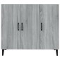 vidaXL Ντουλάπι Γκρι Sonoma 90 x 34 x 80 εκ. από Επεξεργασμένο Ξύλο