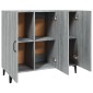 vidaXL Ντουλάπι Γκρι Sonoma 90 x 34 x 80 εκ. από Επεξεργασμένο Ξύλο