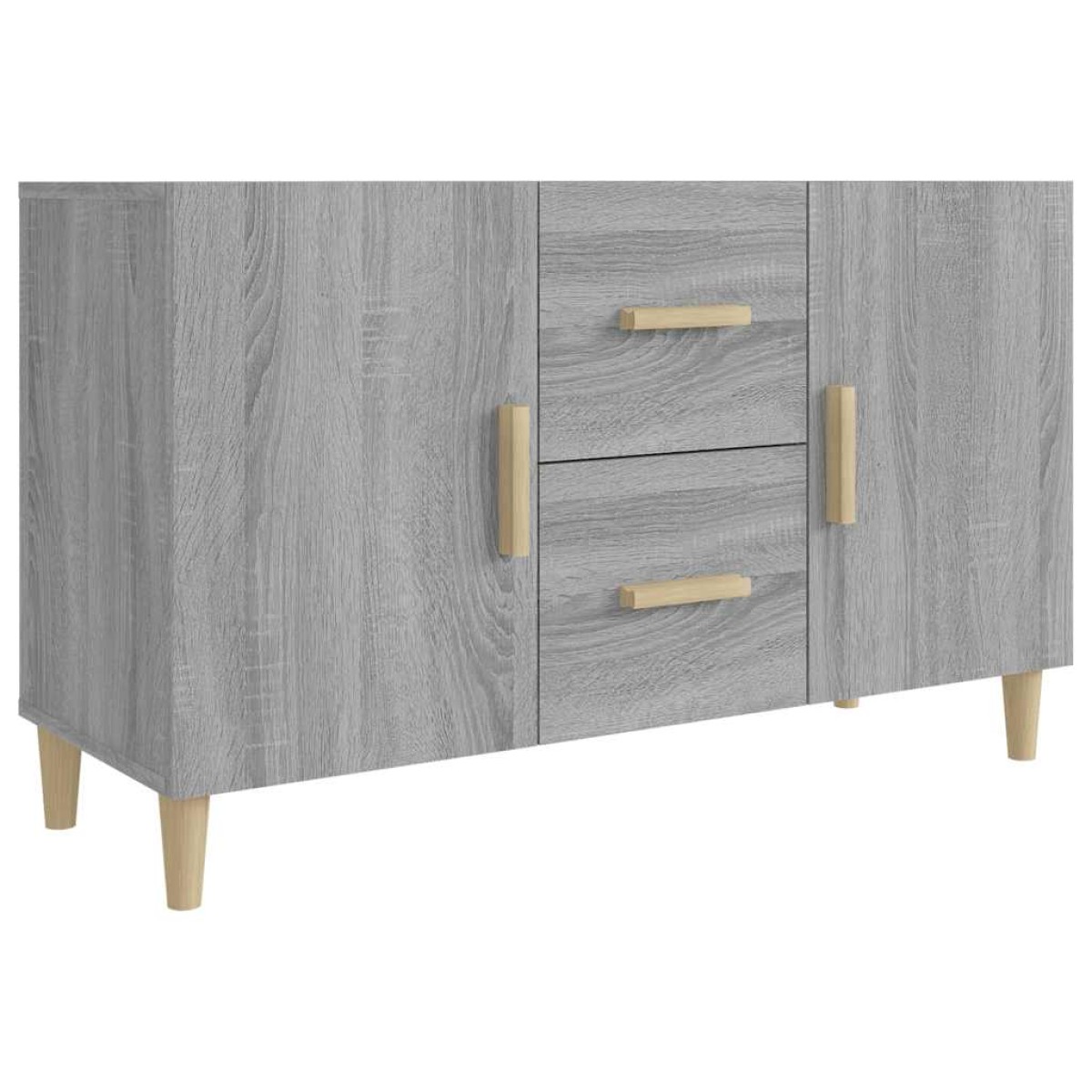 vidaXL Μπουφές Γκρι Sonoma 100 x 36 x 60 εκ. από Επεξεργασμένο Ξύλο