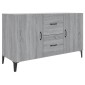 vidaXL Μπουφές Γκρι Sonoma 100 x 36 x 60 εκ. από Επεξεργασμένο Ξύλο