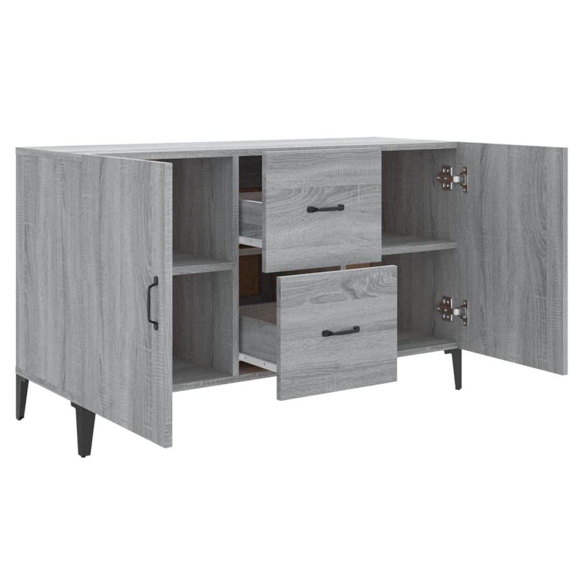 vidaXL Μπουφές Γκρι Sonoma 100 x 36 x 60 εκ. από Επεξεργασμένο Ξύλο