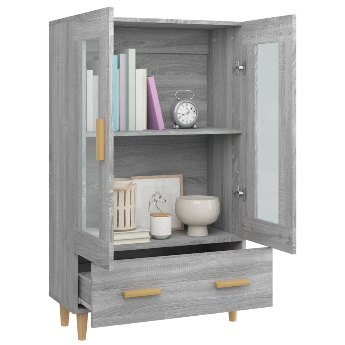 vidaXL Ντουλάπα Γκρι Sonoma 70 x 31 x 115 εκ. από Επεξεργασμένο Ξύλο