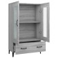 vidaXL Ντουλάπα Γκρι Sonoma 70 x 31 x 115 εκ. από Επεξεργασμένο Ξύλο