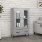 vidaXL Ντουλάπα Γκρι Sonoma 70 x 31 x 115 εκ. από Επεξεργασμένο Ξύλο