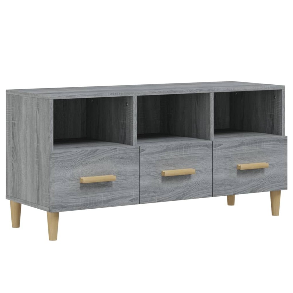 vidaXL Έπιπλο Τηλεόρασης Γκρι Sonoma 102x36x50 εκ. από Επεξεργ. Ξύλο