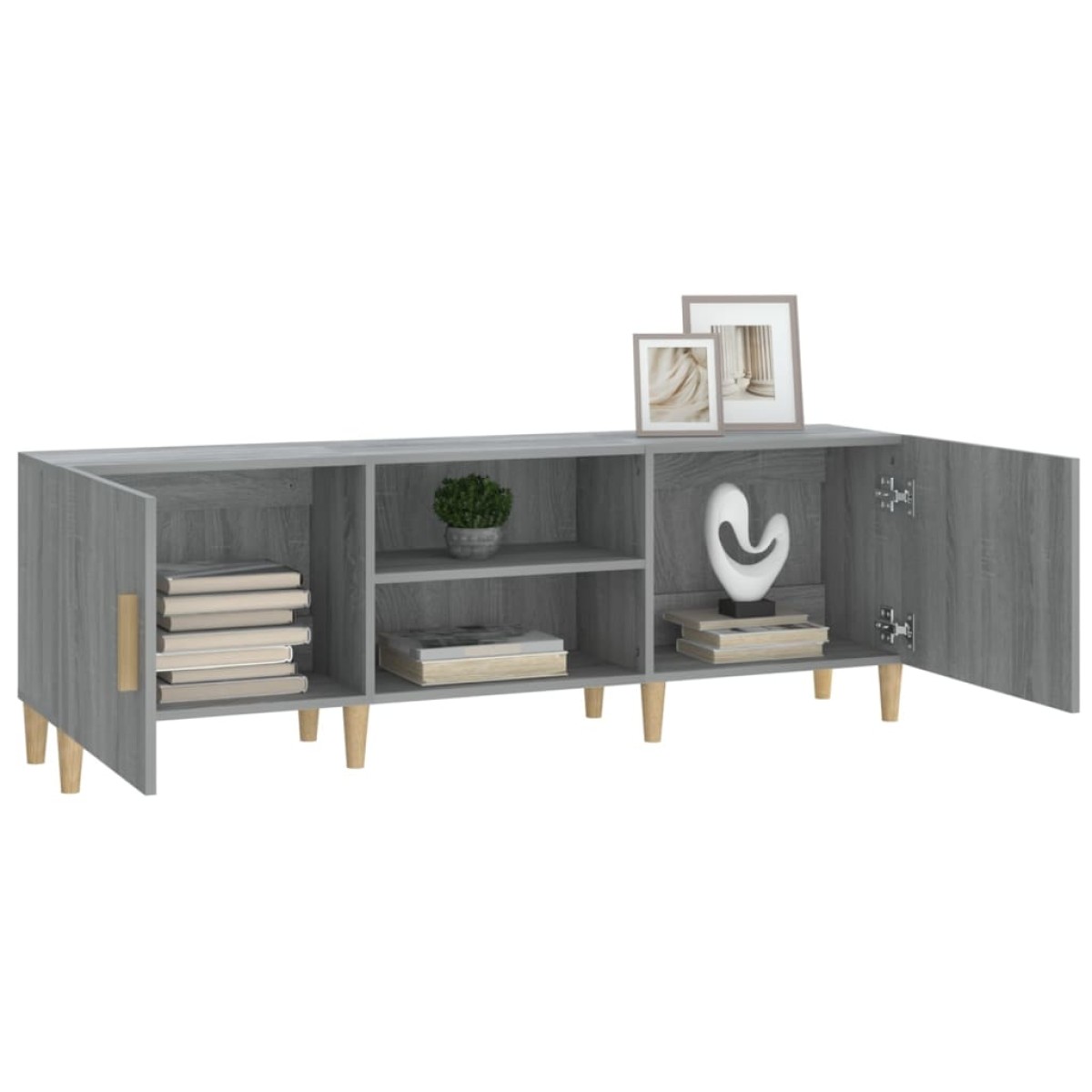 vidaXL Έπιπλο Τηλεόρασης Γκρι Sonoma 150x30x50 εκ. από Επεξεργ. Ξύλο