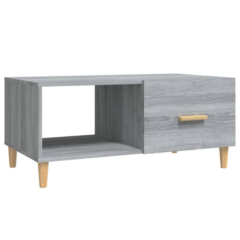 vidaXL Τραπεζάκι Σαλονιού Γκρι Sonoma 89,5x50x40εκ. Επεξεργασμένο Ξύλο