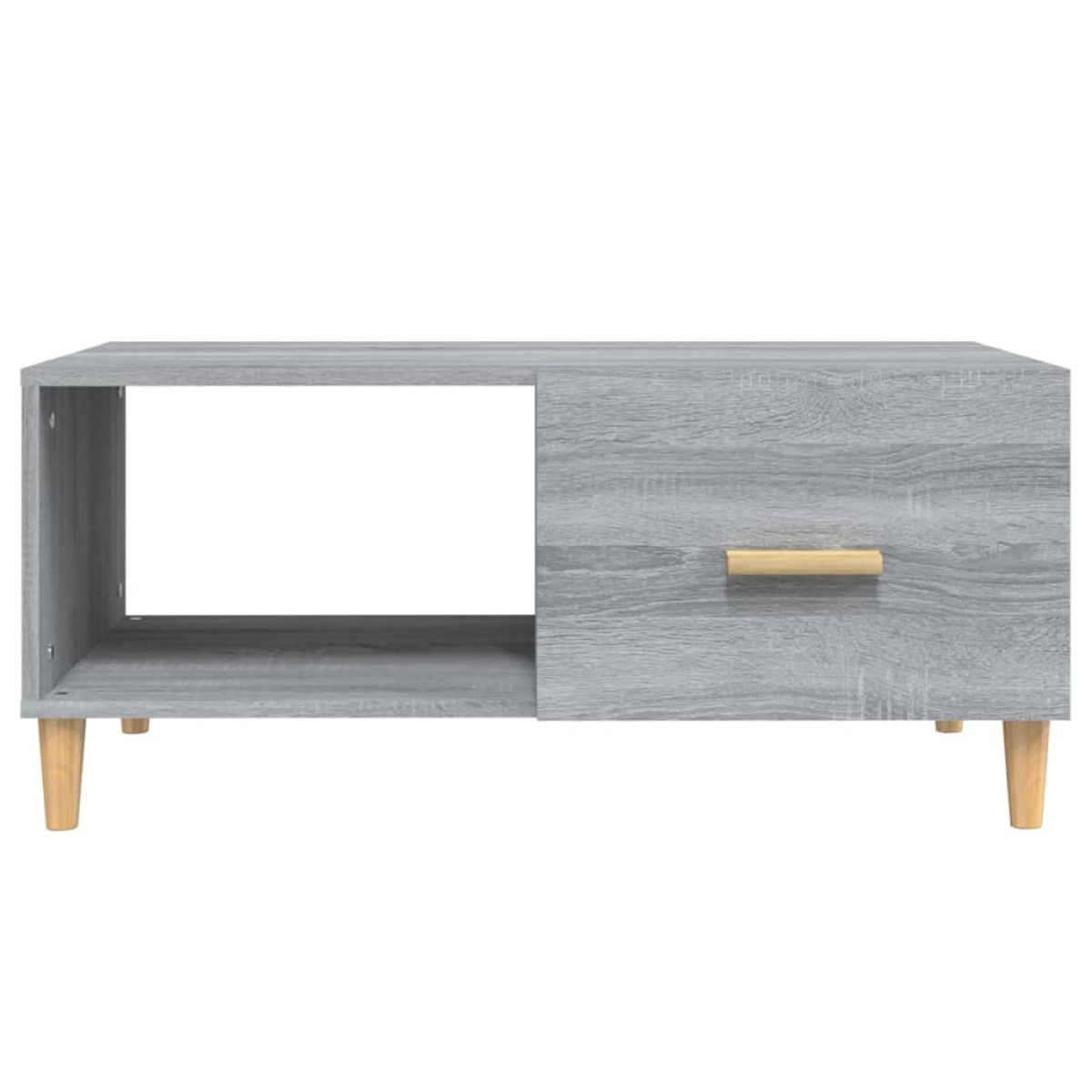 vidaXL Τραπεζάκι Σαλονιού Γκρι Sonoma 89,5x50x40εκ. Επεξεργασμένο Ξύλο