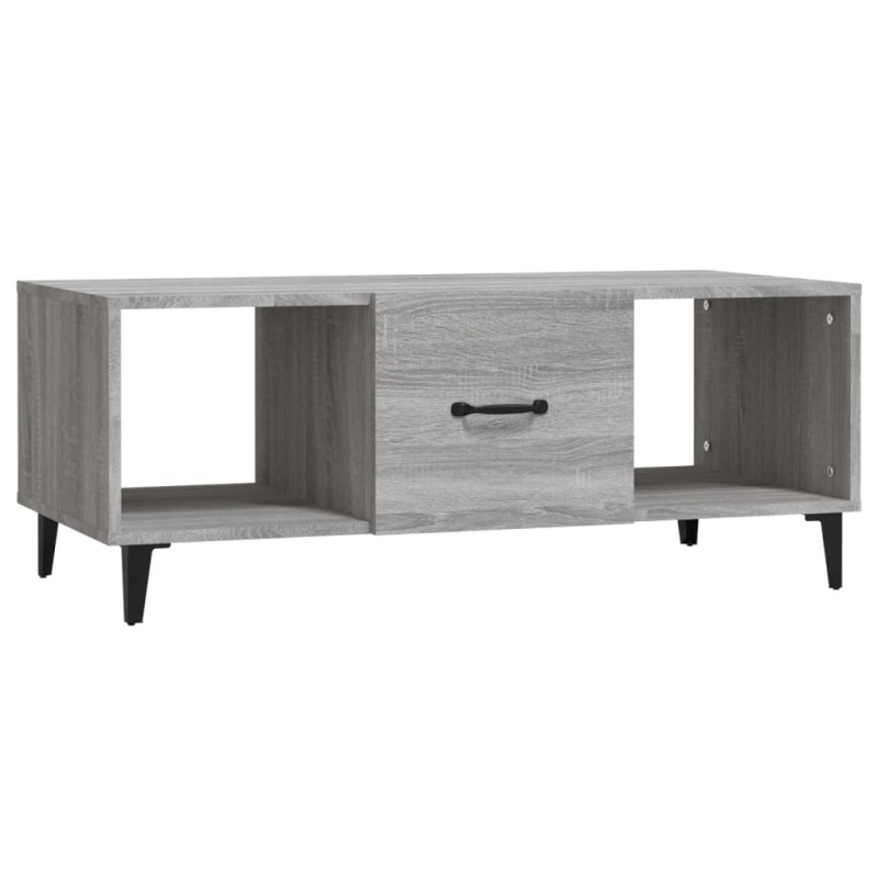 vidaXL Τραπεζάκι Σαλονιού Γκρι Sonoma 102x50x40 εκ. Επεξεργασμένο Ξύλο