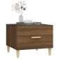 vidaXL Τραπεζάκια Σαλονιού 2 τεμ Brown Oak 50x50x40 εκ Επεξ. Ξύλο