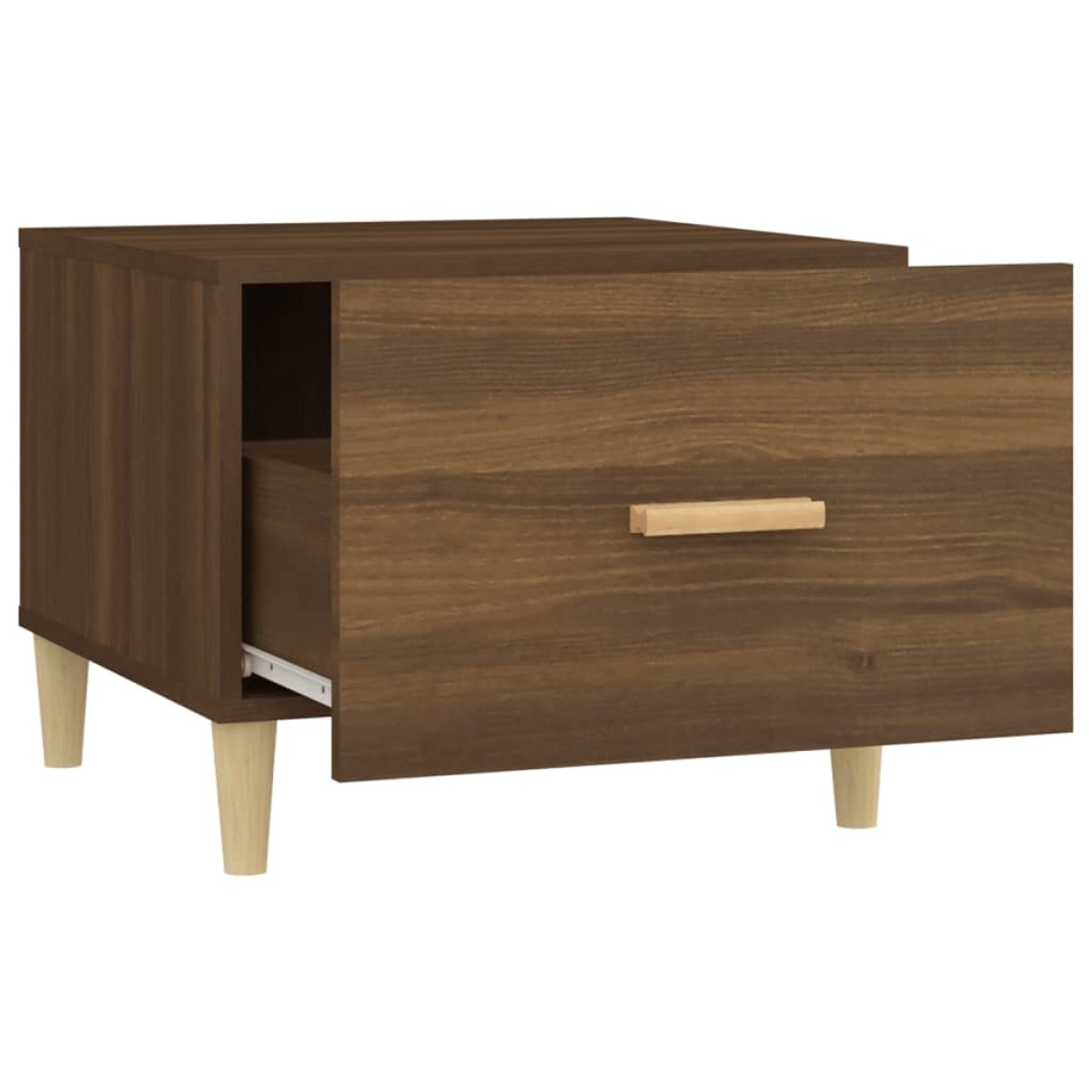 vidaXL Τραπεζάκια Σαλονιού 2 τεμ Brown Oak 50x50x40 εκ Επεξ. Ξύλο