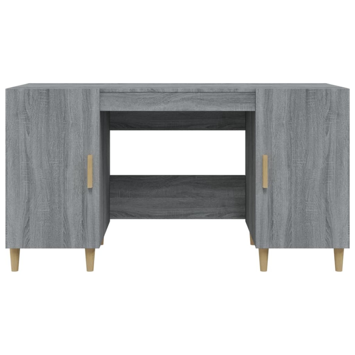 vidaXL Γραφείο Γκρι Sonoma 140x50x75 εκ. από Επεξεργασμένο Ξύλο