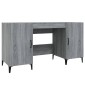 vidaXL Γραφείο Γκρι Sonoma 140x50x75 εκ. από Επεξεργασμένο Ξύλο