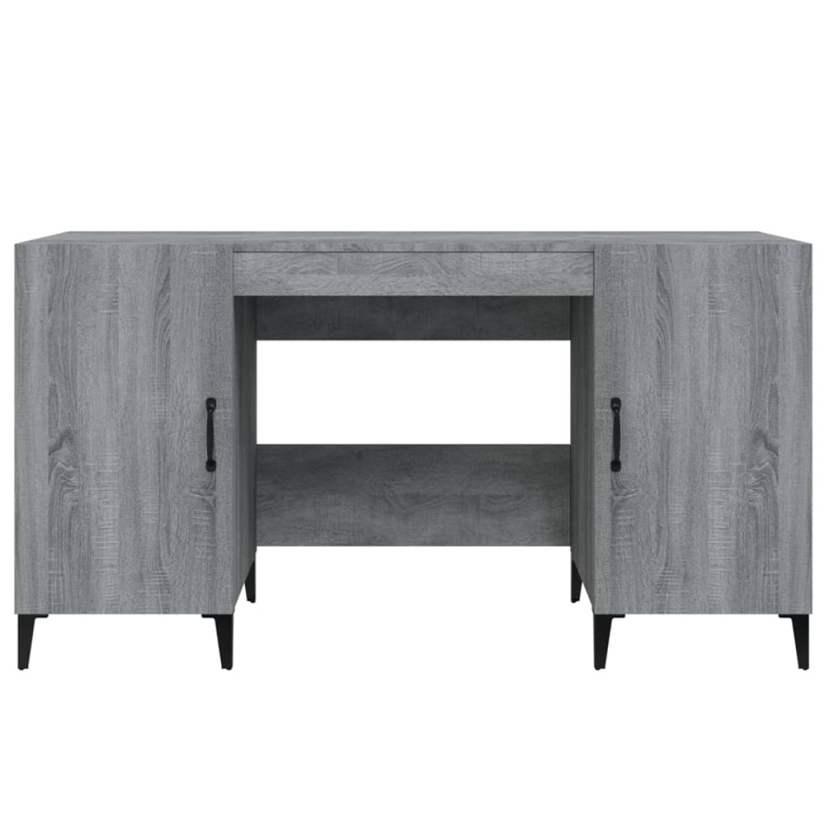vidaXL Γραφείο Γκρι Sonoma 140x50x75 εκ. από Επεξεργασμένο Ξύλο
