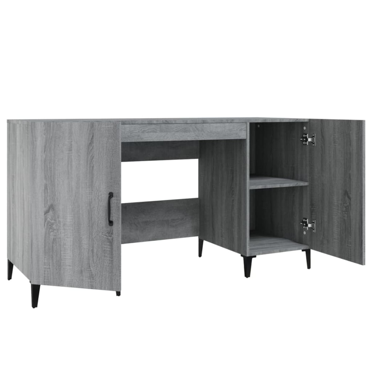 vidaXL Γραφείο Γκρι Sonoma 140x50x75 εκ. από Επεξεργασμένο Ξύλο