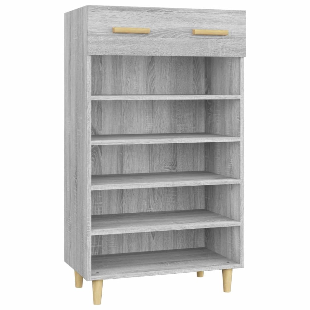 vidaXL Παπουτσοθήκη Γκρι Sonoma 60x35x105 εκ. από Επεξεργασμένο Ξύλο